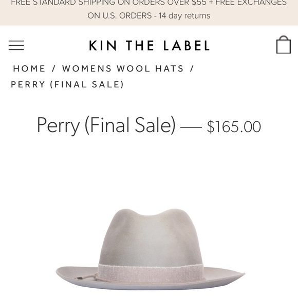 Kin the label wool hat - Picture 3 of 6